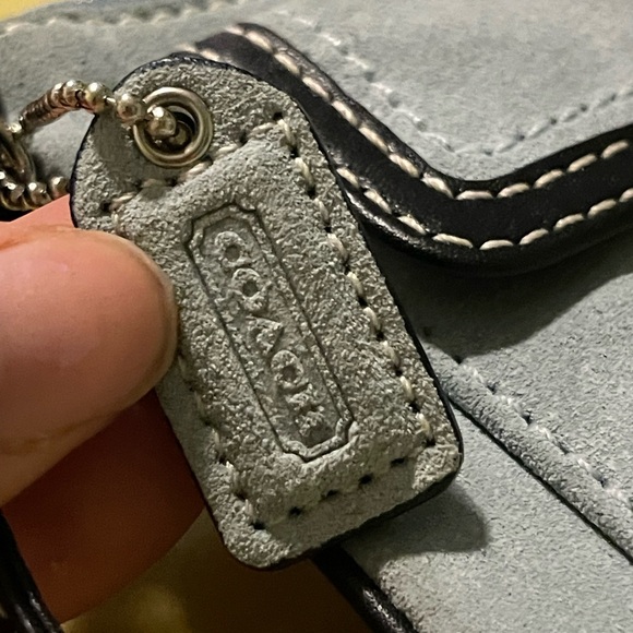 Coach Blue Suede Wrist - Picture 9 of 9